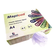 MAPİCOİL 4:1 PLASTİK HELEZON SPİRAL 22MM ŞEFFAF 50 AD. 48 LOP - 1