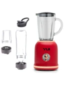 Yui M-18 3'ü 1 Arada Retro Kırmızı 300 W Smoothie Blender Set - 1