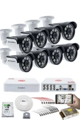 8 KAMERALI GÜVENLİK KAMERASI SETİ - 5MP Sony SecuLensli 1080P AHD, 8 Warm LED, Colorvu Gece Renkli Görüş, V1 thumbnail 2