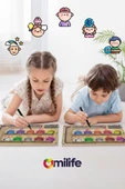 Manyetik Renkli Sayma ve Eşleştirme Labirenti - Ahşap Montessori Oyuncağı, 3-5 Yaş Çocuklar için Eğitici, Eğlenceli ve Taşınabilir Manyetik Boncuk Oyun Seti thumbnail 12