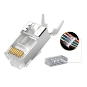MN6 M118XF Cat 7 jack/20 Adet-30Gbps’ye kadar Hız-Nikel kaplı koruma/Cat7 CAT6A Soket-Cat7 rj45 konnektör - 4