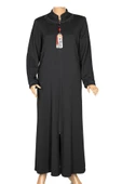 Hesna Kadın Efnan Büyük Beden Baharlık Boydan Siyah Pardesü thumbnail 2