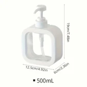 Pompalı Sıvı Sabunluk Plastik Malzemeli Pratik Kullanımlı Dispenser Banyo ve Mutfak İçin Uygun Şık Tasarımıyla Dayanıklı ve Dekoratif Sıvı Sabunluk Modeli thumbnail 3