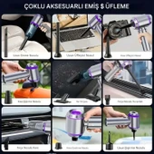 Kablosuz Güçlü Araç Süpürgesi Ve Hava Üfleyici 20000pa Vakum Gücü 3 Kademeli Hız Oto Süpürgesi Elektrikli Şarjlı Süpürge  Araç İçi Süpürge - 5