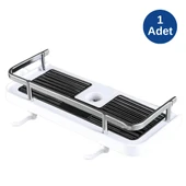 Banyo Rafı Tek Katlı Yapışkanlı Pratik Kurulumsuz Duvar Tipi Şampuan Sabun Organizeri thumbnail 4