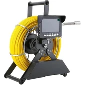 Profosyonel Ekranlı Kameralı 30 Metre Fiber Kablo Yılan Endoskop Kameralı Hafıza Kart Girişli Kuyu, Sondaj, Kanalizyasyon Kamerası 8 Mm 4.3 Inc - 6