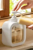 Pompalı Sıvı Sabunluk Plastik Malzemeli Pratik Kullanımlı Dispenser Banyo ve Mutfak İçin Uygun Şık Tasarımıyla Dayanıklı ve Dekoratif Sıvı Sabunluk Modeli thumbnail 1