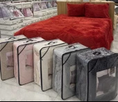 COMFORT YORGAN SETİ ÇİFT KİŞİLİK STRİPE GRİ thumbnail 2