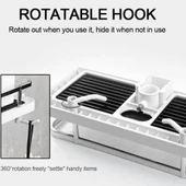 Banyo Rafı Tek Katlı Yapışkanlı Pratik Kurulumsuz Duvar Tipi Şampuan Sabun Organizeri thumbnail 5