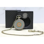 Özel Kutulu Mandala Deseni Köstekli Saat Alk4678 - 1