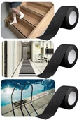 Taşlı Zemin Kaydırmaz Bant Kendinden Yapışkanlı Güvenli Yüzey Şeridi Merdiven ve Zeminler İçin thumbnail 1