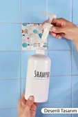 2 Adet Kendinden Yapışkanlı Desenli Sıvı Sabunluk Askısı Pratik ve Şık Duvar Tipi Sabunluk Tutucu thumbnail 2