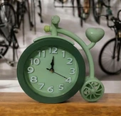 Yaratıcı Ofis Masaüstü Bisiklet Yatak Odası ÇOCUK ODASI Başucu Saati Yaratıcı Saat YEŞİL RENK - 3
