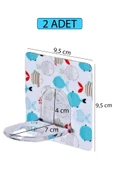 2 Adet Kendinden Yapışkanlı Desenli Sıvı Sabunluk Askısı Pratik ve Şık Duvar Tipi Sabunluk Tutucu thumbnail 3