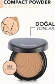 Flormar Yüksek Pigmentli & Yarı Mat Bitişli İnce Yapılı Kompakt Pudra 89 MEDIUM CREAM thumbnail 2