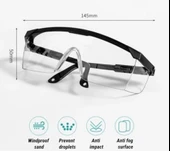 Şeffaf Koruyucu İş Gözlüğü Şeffaf Taşlama Ve Çapak Gözlüğü Koruyucu Laboratuvar Gözlüğü - 3