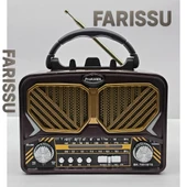 Taşınabilir Güneş Panelli Nostaljik Radyo Işıldaklı FM/AM/SW Desteği USB/TF Kart Girişli - 5