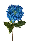 Yapay Çiçek Krizantem Mavi 90cm Tek Dal Kumaş Çiçek Uzun Dal thumbnail 1