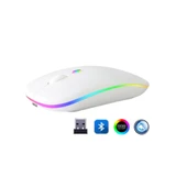 ZR215 Cba100 Rgb Beyaz Şarjlı Mouse - 1