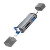 ZR286 Ads307 3 In 1 Type-C Card Reader - 1