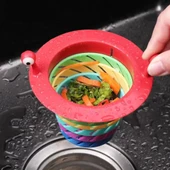 Lavabo Süzgeci Renkli 6 Kademeli Mutfak Gider Tıpası Lavabo Süzgeci thumbnail 6