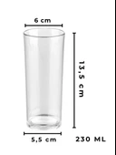 DeepCraft Best Quality Rakı Sözü Baskılı 2'li Rakı Kadehi 230 Ml thumbnail 4