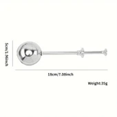 MyBru Paslanmaz Çelik Top Yaylı Çay Kahve Bitki Çayı Süzgeci - 8