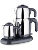 KORKMAZ A353-09 Mia Çay Kahve Makinesi Seti-ANTRASİT - 1