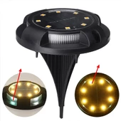 4 lü Solar Panelli Kazıklı Zemin Solar Ledi 8+4 Led Gün Işığı - 1