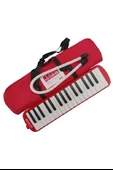32 Tuşlu Notalı Melodika Taşıma Çantalı Südor Notalı Melodika Kırmızı - 3