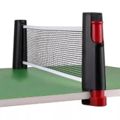 BUFFER® Teleskopik Taşınabilir Kaymaz Ping Pong Masa Tenisi Filesi Aparatı - 1