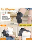 Glr HX001 Şarj Edilebilir Isıtmalı Titreşimli Diz Omuz Bacak Masaj Aleti | Sıcak Kompres ve Çoklu Modlar - 6