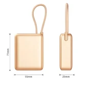 10.000mAh LCD Göstergeli Type-C Giriş & Çıkışlı 20W Dahili Type-C Kablolu Powerbank - 2