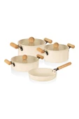 The mia cucina 7 parça tencere tava seti - indüksiyonlu ocaklara uyumlu thumbnail 1
