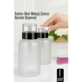 Aseton İçin Basmalı Dispenser  - Aseton, Alkol ve Makyaj Temizleyici İçin Pratik Pompalı Set - 1