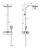 Artema Aquacontrol Charm 360 3F Duş Sistemi A47204 Krom thumbnail 3