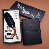 Siyah Divit Hokka Defter ve Kalem - 1