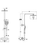 Artema Aquaheat A4720236 Bliss S 230 Duş Sitemi, Mat Siyah - 2