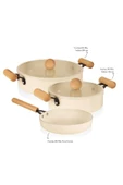 The mia cucina 5 parça tencere tava seti takımı çeyiz seti thumbnail 8