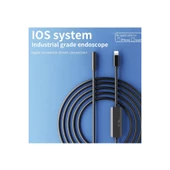 Endoskop Yılan Video Kamera İos Uyumlu Led’li 10 Metre 7 Mm Sert Kablo 2mp Full Hd - 1