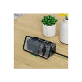 Akım Korumalı Priz 2 Usb + 2 Type-c Girişli 2 Metre Kablosu Anahtarlı Ve Duvara Monte Edilebilir - 2