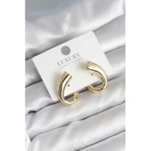 Vintage Model Gold Renk Kadın Küpe - 1