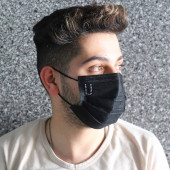 Swarovski Taşlı Harf Baskılı Maske (U) (100 Adet) - 1