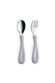 Paslanmaz Çelik Çatal Kaşık Seti 522 Gri - 1