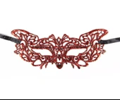 Kırmızı Dantel Masquerade Maskesi 9 No thumbnail 1