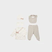 Bibaby Biorganic Sweet Lady 5 Parça Hastane Çıkış Seti 62363 Light Beige thumbnail 1