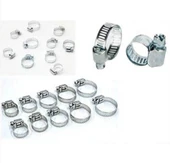 Paslanmaz Çelik Boru Metal Kelepçe Ayarlanabilir klips 10 ADET Ayarlı Hortum Kelepçesi 10 Lu Set - 2