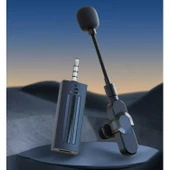 Ozmik K35D Bluetooth Mini Taşınabilir Kablosuz Mikrofon Yaka Mikrofon Hoparlör Wireless Microphone - 1