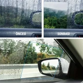 4 Parça Yan Aynalar ve Yan Camlar İçin Araç Ayna Yağmur Kaydırıcı ve Cam Buğu Önleyici Film Seti - 6