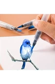 Fırça Uçlu, Brush Pen, Suluboya Fırçaları, Su Ve Mürekkep Hazneli Fırça Kalem-s Beden thumbnail 4